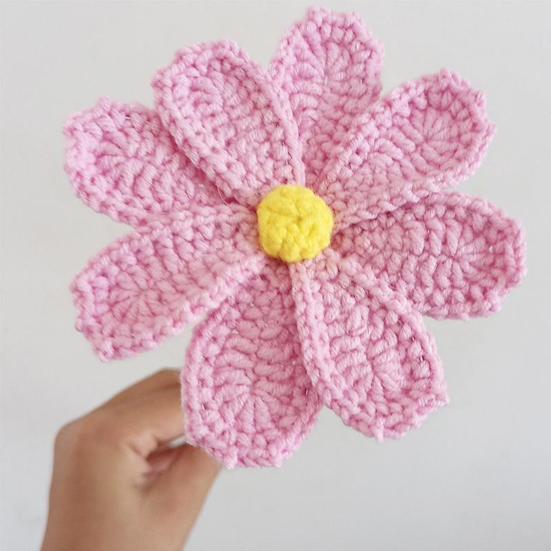 1шт готовый ручной вязки Gesang искусственный моющийся хлопковый тканый цветок Gesang
