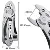 Zmart Pliers Pocket Knife Screwdriver Adjustable Wrench Multi-tool