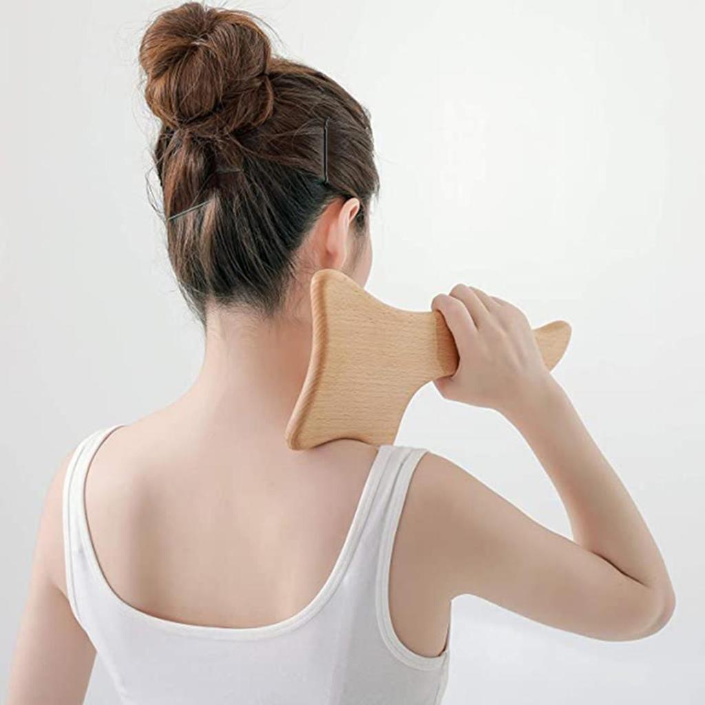 Деревянный лимфодренажный массажер ручной антицеллюлитный инструмент гуаша снятие боли в мышцах спины акупунктурная доска прессотерапия