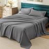 Satin Rayon Bed Sheet 4/3 Pieces Fitted Sheet Flat Bedsheet With Pillowcase 100% Egyptian Cotton 400TC Bed Sheet