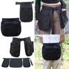 Multi-pocket Apron Belt Bag Black Fanny Pack Wear Resistant Tool Pouch  Travel