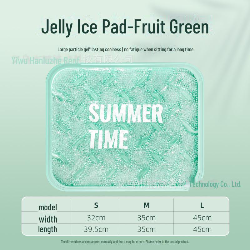 Summer Gel Seat Cushion: Breathable, Water-Injectable Ice Pad with Cooling Beads for Students and Cars.