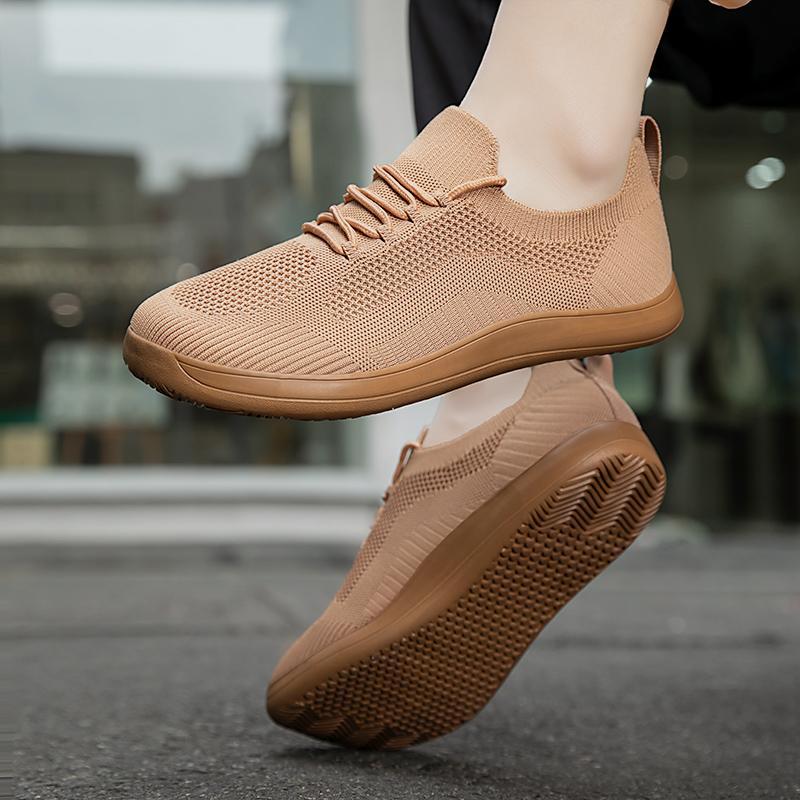Fashion Men's Barefoot Shoes Lightweight Flat Bottom Non Slip Women's Mesh Soft Bottom Outdoor Walking Fashion Casual Sneakers Shoes