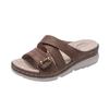 Women Slipper Summer New Handmade Wedge Platform Orthopedic Shoes  Retro Casual Outdoor Beach Slides Sandalias De Mujer