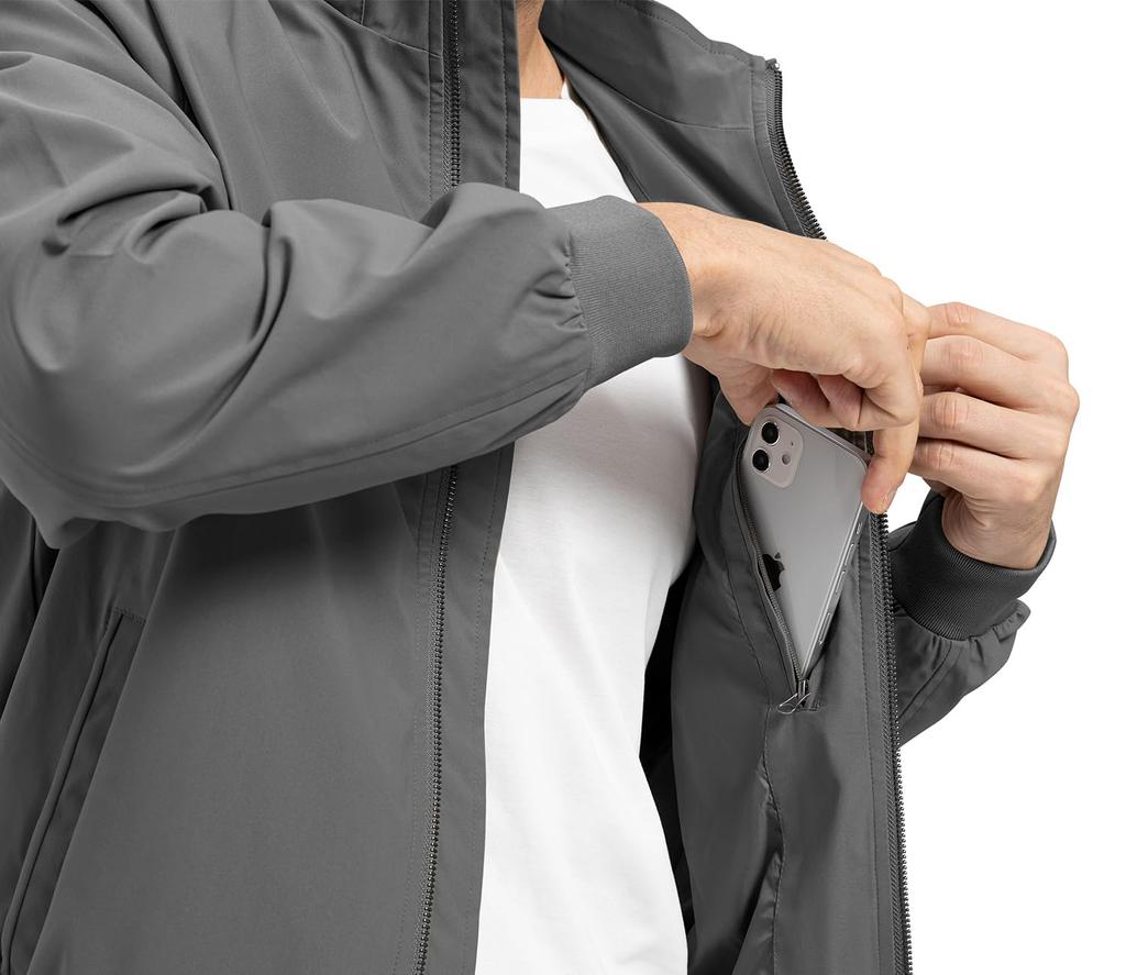 Mountain Water Golf Light Work Climbing Thin Весенняя и осенняя одежда Серый [Gopune] Мужская парка, водоотталкивающая, одежда, верхняя одежда, куртка, джемпер,