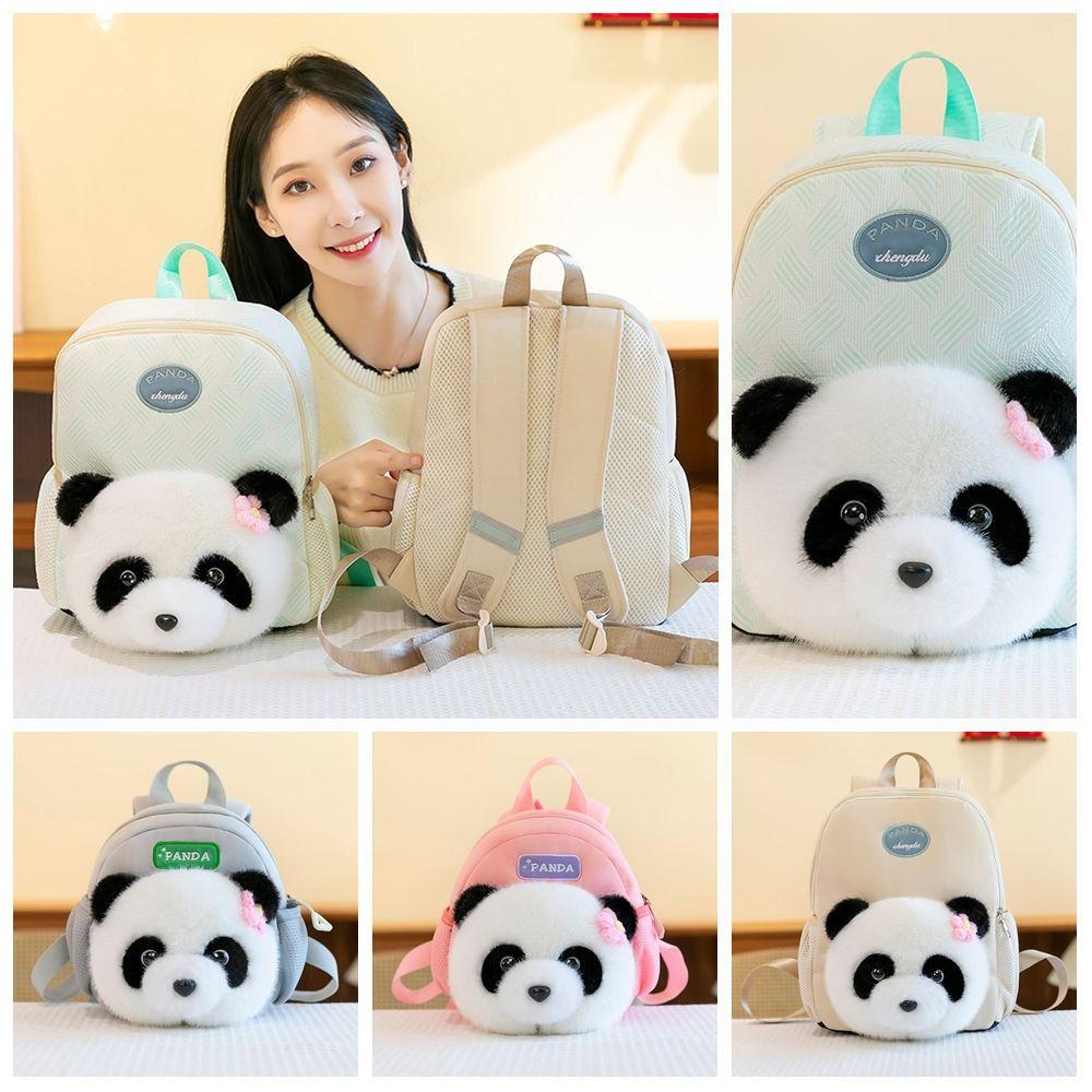 Cartoon Kids School Backpack Lightweight Panda Primary School Bags Elementary School