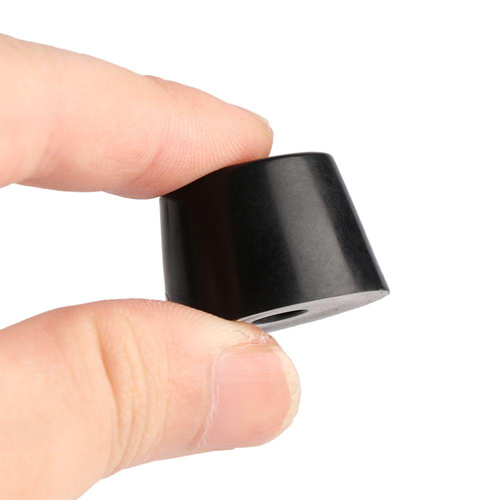 8pcs Furniture Parts Cushion Black Protective Pad PVC Foot Mat Tapered Furniture Slip Feet