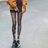 Женские колготки с принтом звезд Ультратонкие нейлоновые до бедра Летние чулки Колготки Женские JK Японский стиль Y2k Девочки Черные колготки
