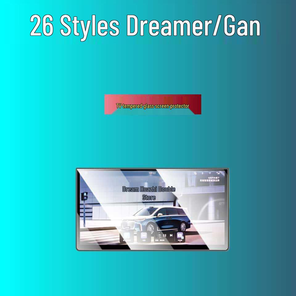 Tempered Film for Lantu Dreamer Console & Armrest Screens - 26 Model Compatible Interior Protector