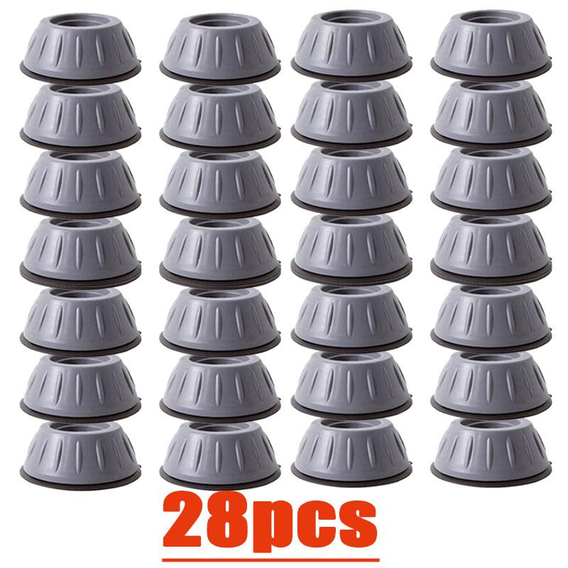 4-28PCS Universal Anti Vibration Feet Pads Washing Machine Non-Slip Pad Furniture Legs Slip Stop Silent Skid Raiser Fixed Mat