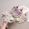 Весна 2025 новая детская обувь папины кроссовки одноклассницы девочки легкая увеличивающая рост спортивная обувь простая повседневная модная обувь для бега