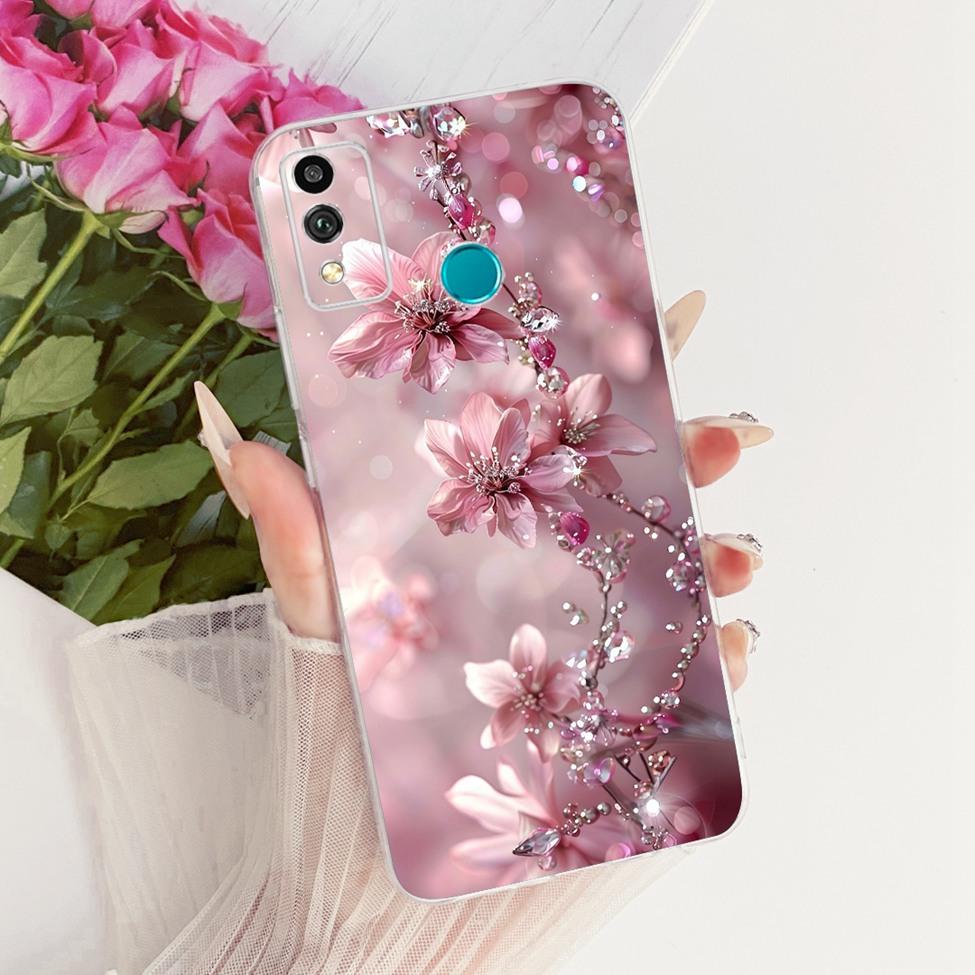 Transparent Cover For Honor 9X Lite Case Cute Fashion Butterfly Funny Painted Casing For Honor JSN-L21 JSN-L22 JSN-L23