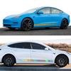 For Tesla Model 3 Car Door Side Stickers Waterproof Vinyl Film Auto Decoration PVC Decals Auto Styling Exterior Car Accessories