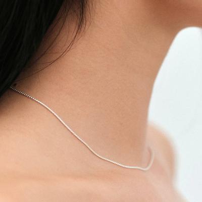 Многослойное колье-цепочка с резкой (silver925)(2color)
