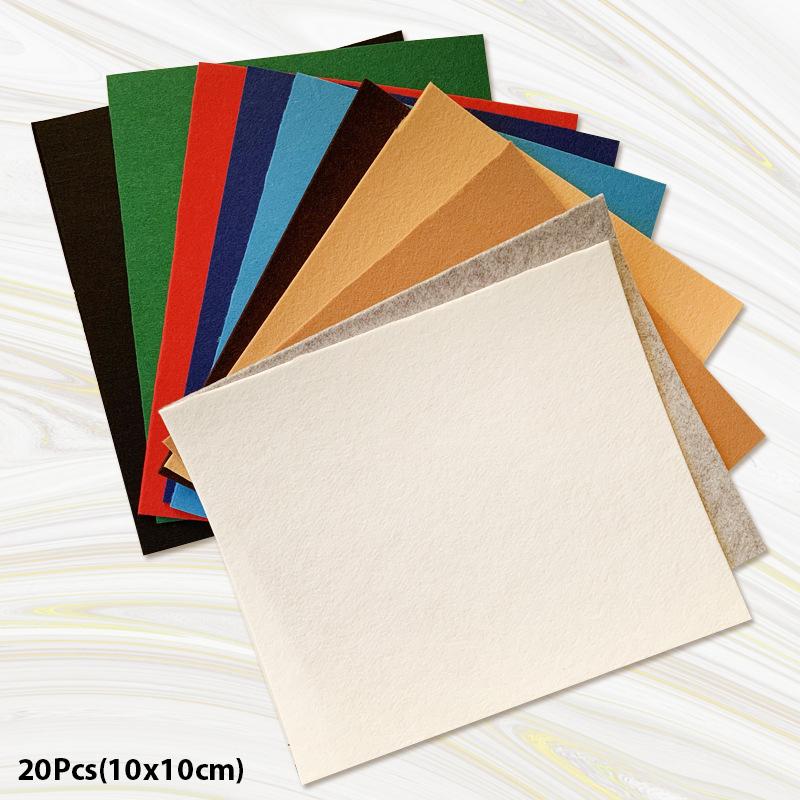 Нетканый войлочный материал 10X10 см, комплект лоскутной ткани для детей, скрапбукинг, сделай сам