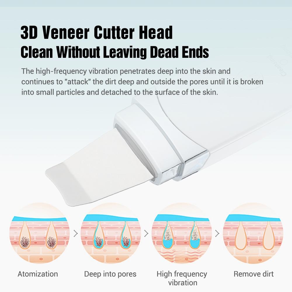 Ultrasonic Skin Scrubber Deep Cleansing Facial Massager