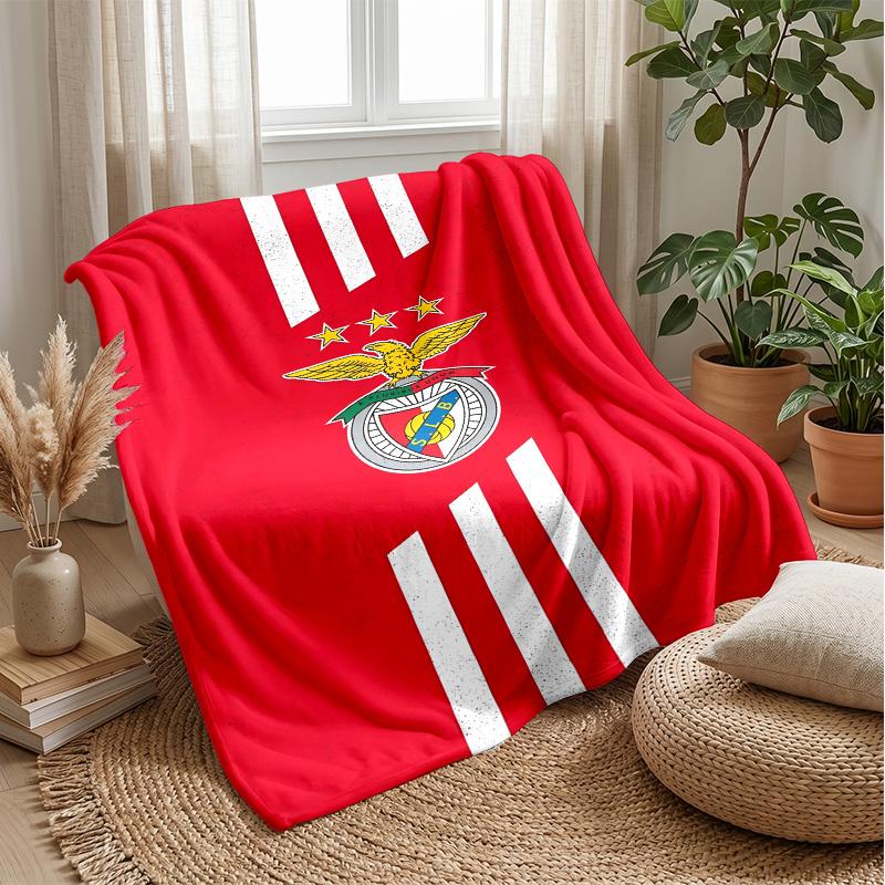 Benfica Theme blanket Soft Flannel Fleece Blanket Warm Lightweight Throw Blanket for Home Sofa Bed