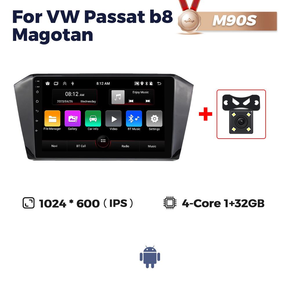 Navifly 2Din Android Carplay Мультимедийный Автомобильный Радио Плеер Для Volkswagen VW Magotan Passat B8 2015-2025 DSP GPS Навигация Стерео
