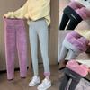 Thickened Lamb Velvet Women's Outer Wear Cloud Velvet Leggings Winter Plus Velvet Thick Warm Pants High Waist Plus Size Women's Cotton Pants
