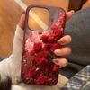 Стильный ретро-дизайн Чехол для телефона с узором из роз Для iPhone 17 16 Pro 16E 15 14 13 12 11 Pro Max 17 Air X XR XS 7 8 Plus Мягкая крышка