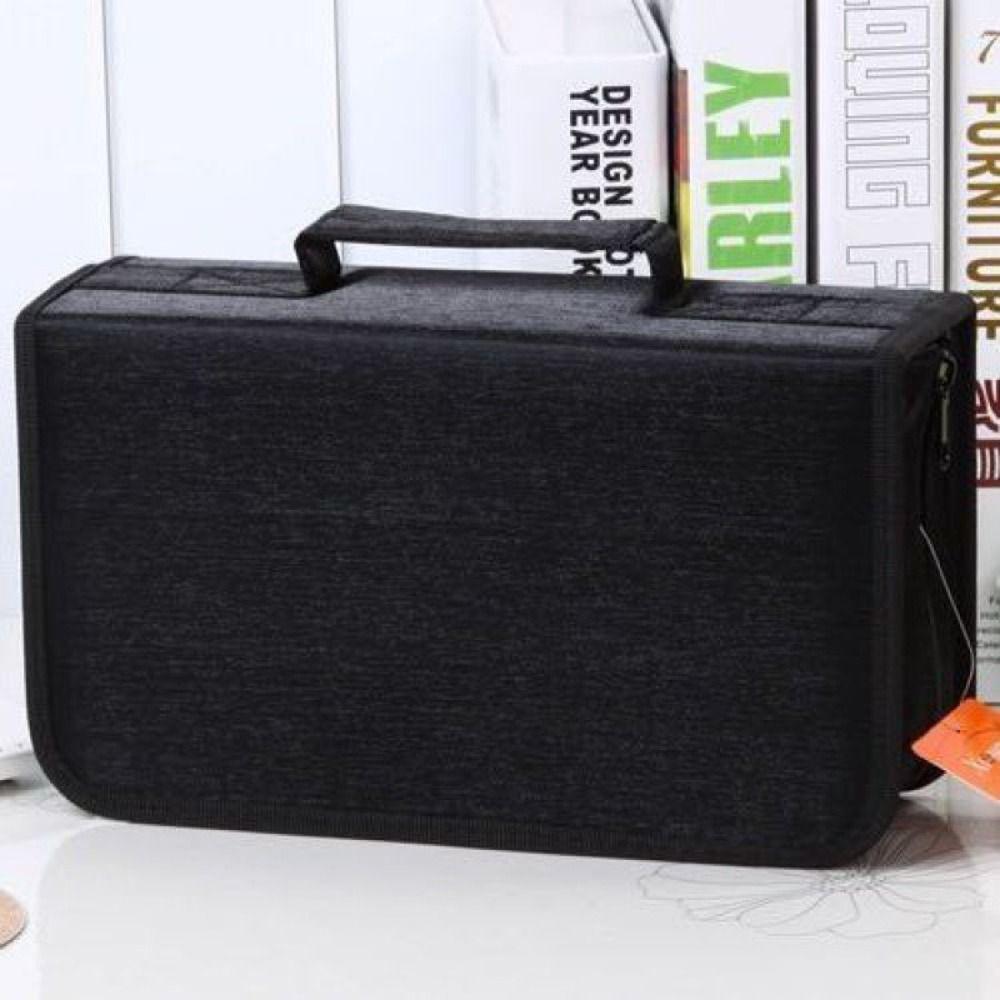 Сумка для хранения CD на 128 дисков Сумка для хранения DVD на молнии Автомобильный держатель для хранения CD-альбом