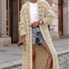 Women's Tassel Patchwork Knitted Cardigan Sweater Coat