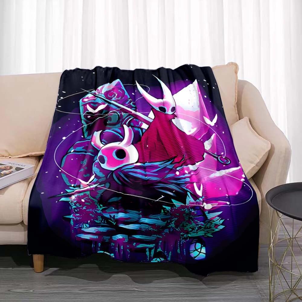 Одеяло Hollow Knight, игровое фланель, новинка, теплая фланель из микрофибры, прочная для детей и взрослых, дорожное покрывало, чехол для дивана