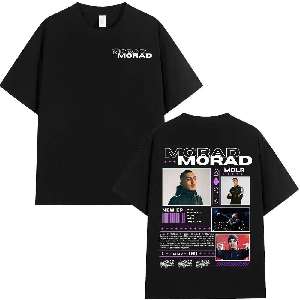 Rapper Morad MDLR Tour Album T Shirt Unisexs Unisex High Quality Cotton Tee Shirt Fashion Hip Hop Short Sleeve Tshirts Streetwear