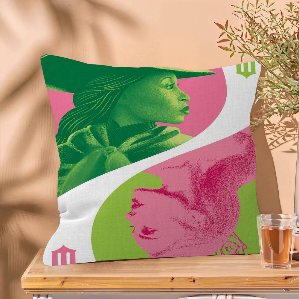 Wicked Movie Pillow Cover Design cushion Cover decor Holiday Decorati