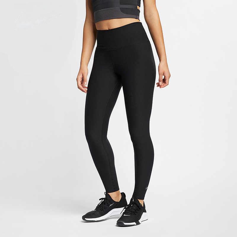 Nike Однотонные облегающие штаны для йоги женские, черные AT4587-010