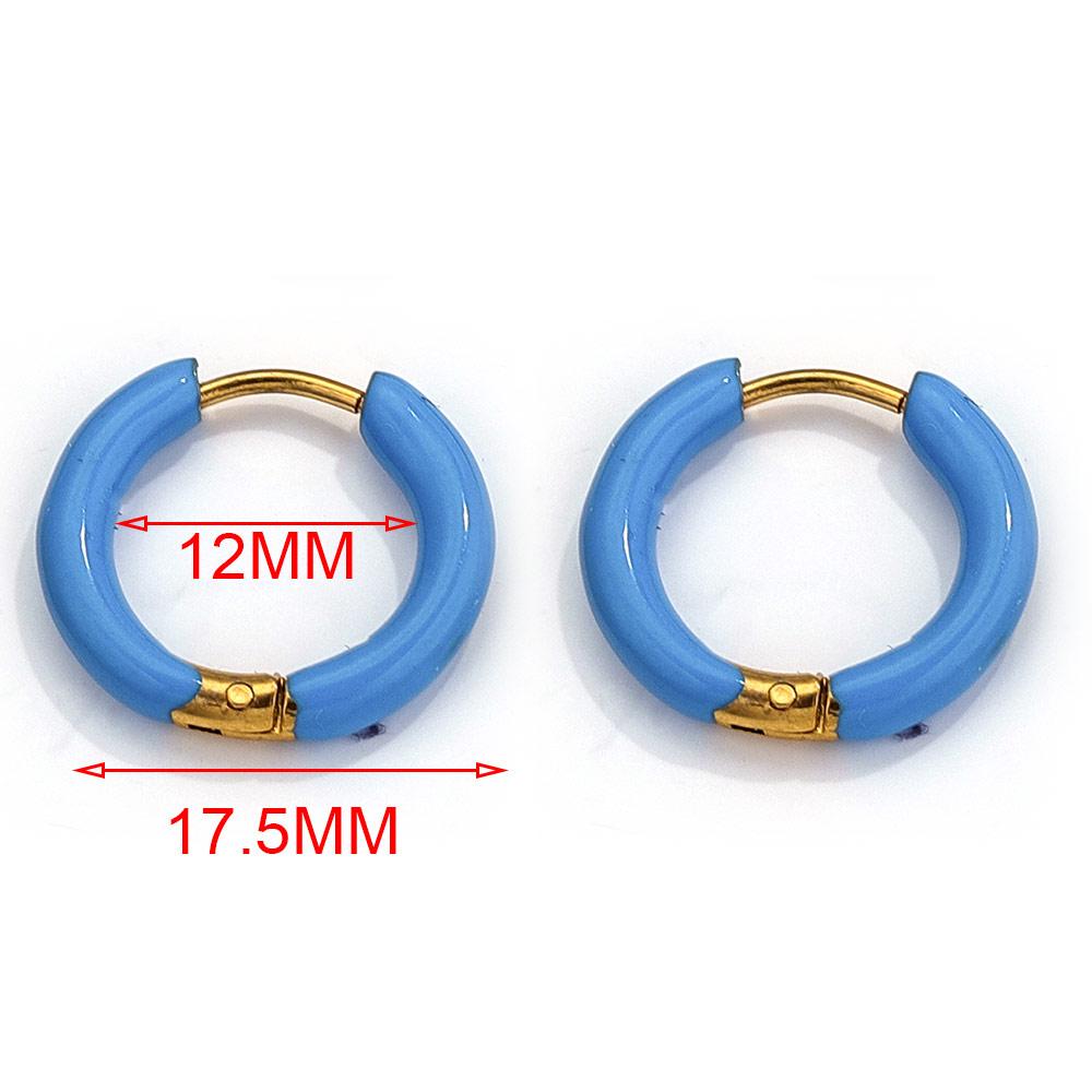 6 шт. Серьги-кольца из нержавеющей стали Женские серьги Мужские Панк Хип-хоп Бижутерия Подарок Модные Покрытые 18К Золотом Циркон Пирсинг Аксессуар