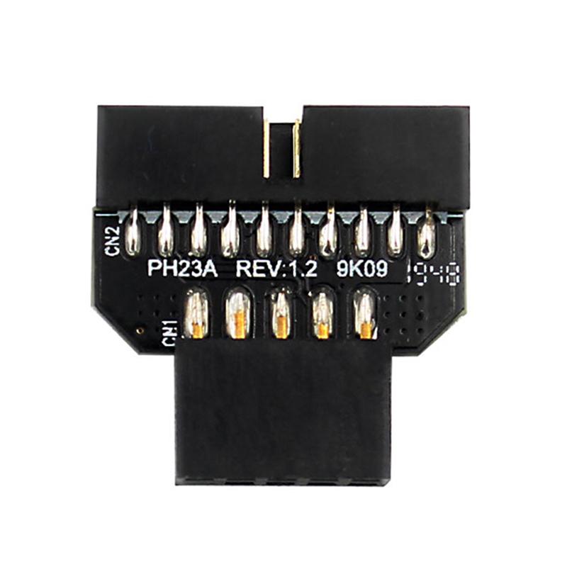 Разъем передней панели Usb3.0 19-контактный на Usb 9-контактный адаптер для материнской платы Usb3.0 на Usb 2.0 20-контактный адаптер