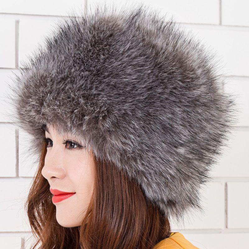 Stylish Unisex Imitation Fox Fur Snow Hat - Warm & Cold-Resistant