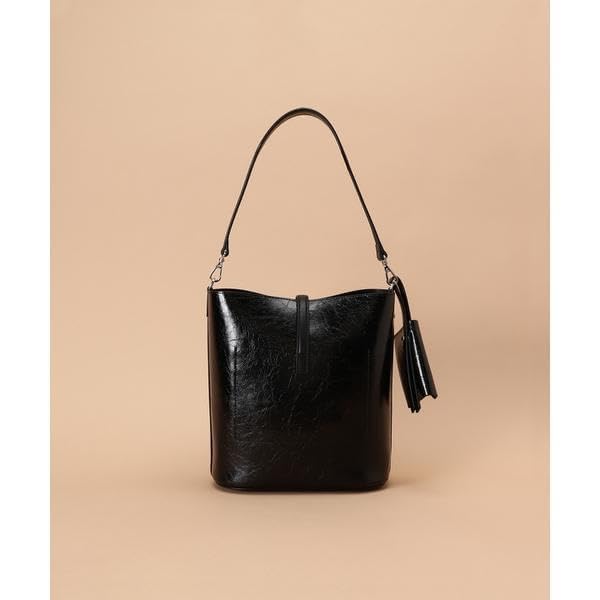 Сумка-ведро из крековой кожи для девочек темно-зеленая [Samantha Thavasa]