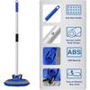 Anngrowy 62" Microfiber Car Wash Brush With Long Handle Car Washing Mop Kit Mitt Sponge Car Cleaning Supplies Kit Duster RV Washing Car Brush