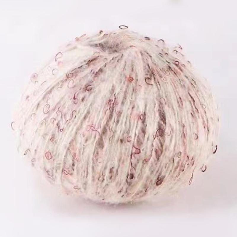 50 г/шарик для вязаного шарфа, шапки, одежды, нитки ручной работы, плюшевая мохеровая пряжа, цветная шерстяная в горошек