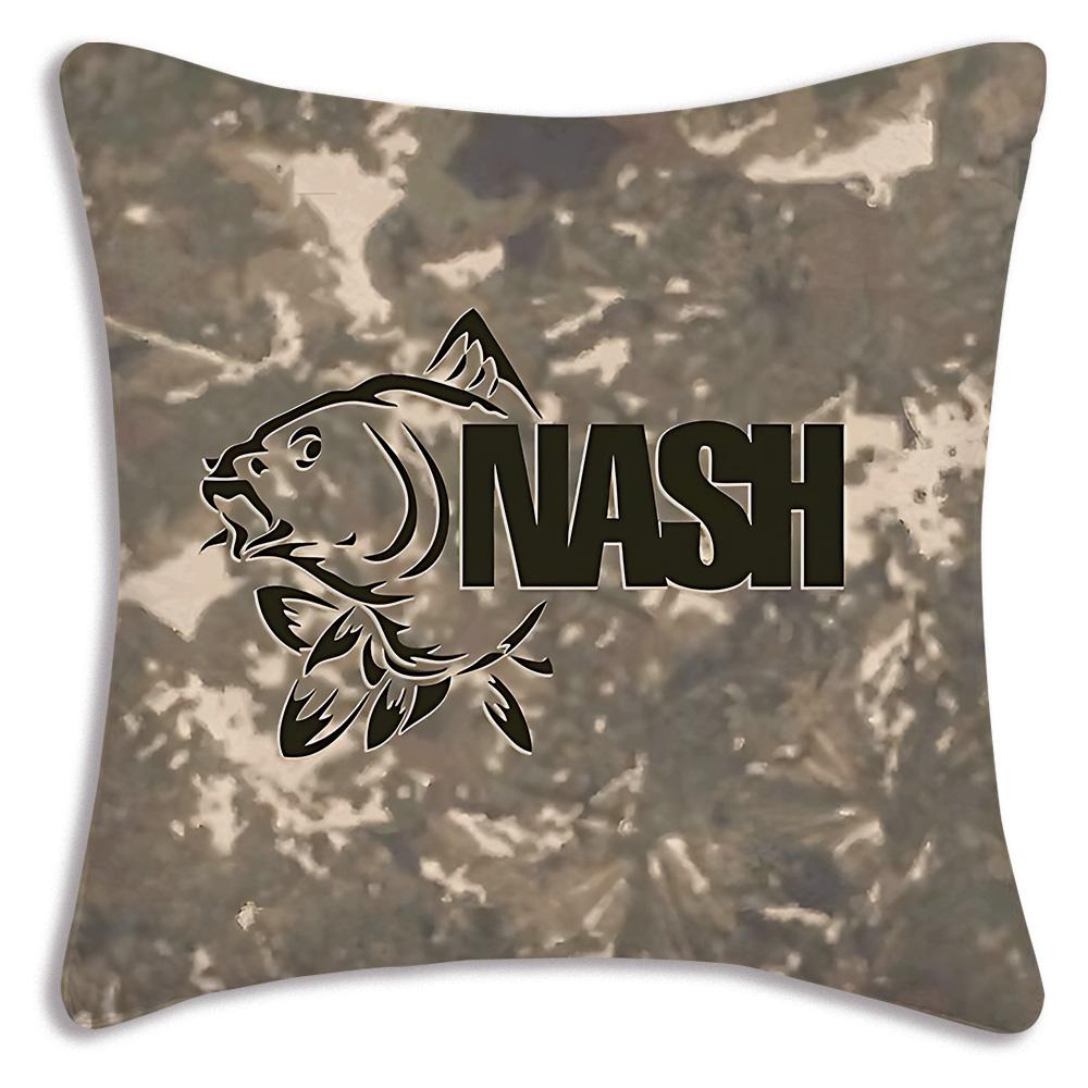 Наволочки Cool Nash Fishing Логотип Декоративные для дивана Домашние Двусторонние Короткий плюш Милая наволочка для подушки