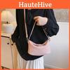 Color Simple Solid Lychee Texture Women Casual Shoulder Bag For Daily Use