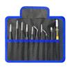 9pcs/set Anti-static ESD Stainless Steel Tweezers Maintenance Tools Industrial Precision Curved Straight Tweezers Repair