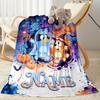Halloween Friends Costume Customize Your Name Blanket Gift Personalized Blanket Soft Warm Cozy Great for Home Decor Couch Office Chair Office