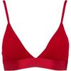Однотонный бюстгальтер с тонкими бретельками и треугольными чашечками, женское нижнее белье, красный 000QF7994E-XLL