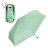 RIZZFUL PARASOL UV Suitable for Rain or Folding 47cm Clear Stylish and Cute Heart Wpc. Parasol, Emerald/Mint, 100% Shading, 100% Protection, UPF50+,