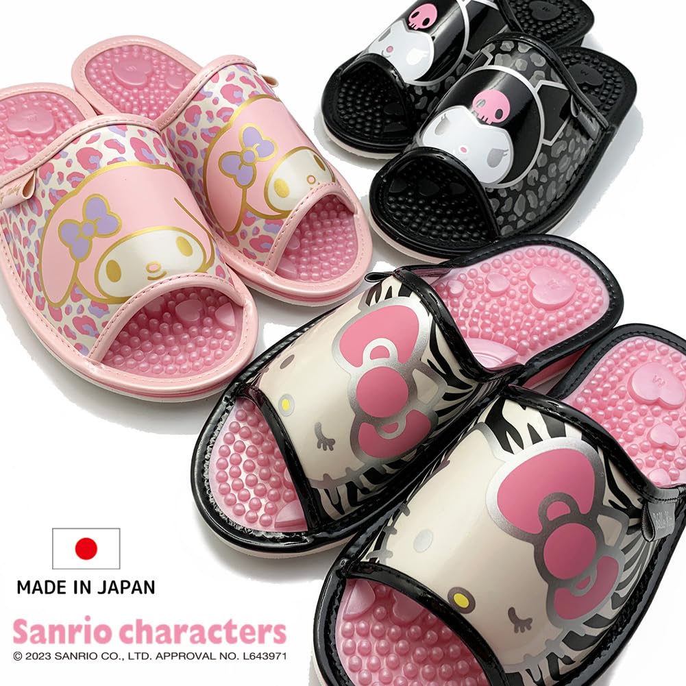 Japanese Health Sandals Sanrio Animal SAHS004 My [Sanrio Sanrio] (Pink Melody, 23.0 Cm)