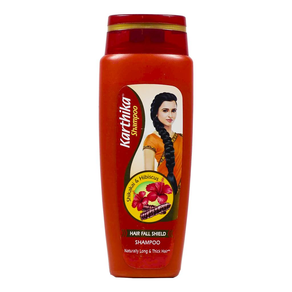 Karthika: Shampoo Against Hair Loss with Shikakai and Hibiscus (175 Ml), Hairfall Shield Shampoo Karthika CavinKare