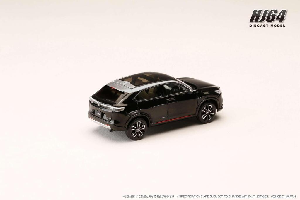 Масштаб HJ64 Honda VEZEL HEV PLaY Crystal Black Pearl Готовая модель HJ642071BK 1/64 e