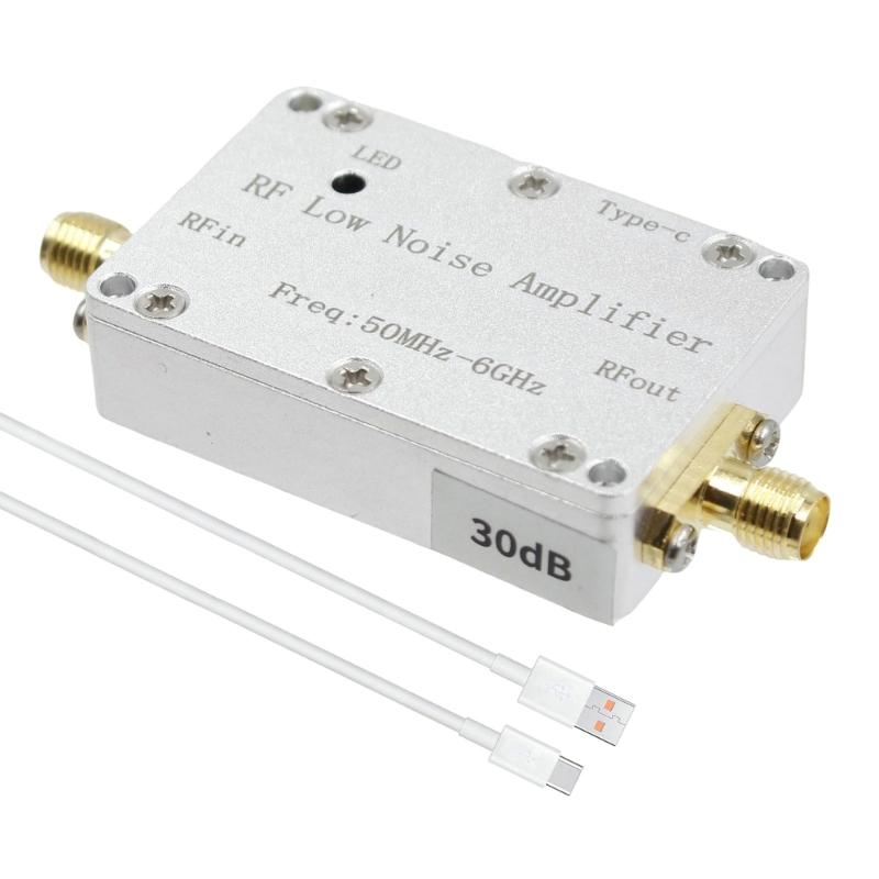 50 МГц - 6 ГГц ВЧ Усилители с Коэффициентом Усиления 20 дБ 30 дБ ВЧ Драйвер Передатчик Малошумящие Усилители Радиоприемник для VHF UHF Широкополосный