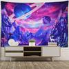 Purple Planet Cosmic Tapestry Wall Hanging Abstract Colorful Witchcraft Aesthetics Room Hippie Tapez Dormitory Decor