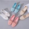 BCEBYL/новые летние дышащие женские туфли на мягкой подошве с открытым носком, модные однотонные повседневные удобные туфли на плоской подошве
