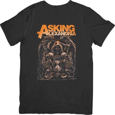 Asking Alexandria Music Футболка унисекс из качественного хлопка черного цвета для мужчин и женщин