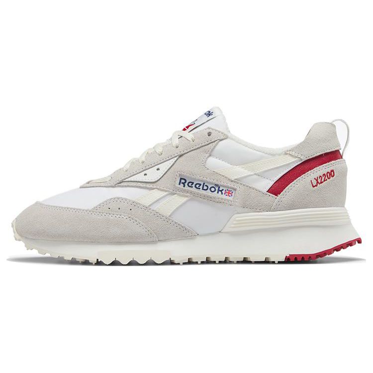 Reebok LX 2200 Chalk Flash Red Unisex Sneakers Cream Footwear-White HP7583